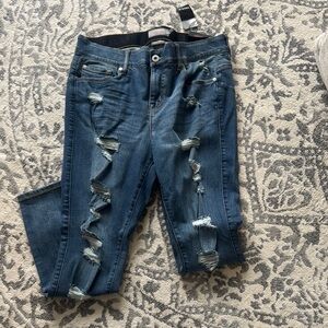 Distressed Blue Women's Jeans